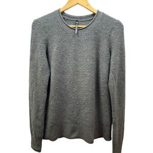 KÜHL Sweater Men M Gray‎ Wool Blend Outdoor Casual Knit Pullover Gorpcore Cozy